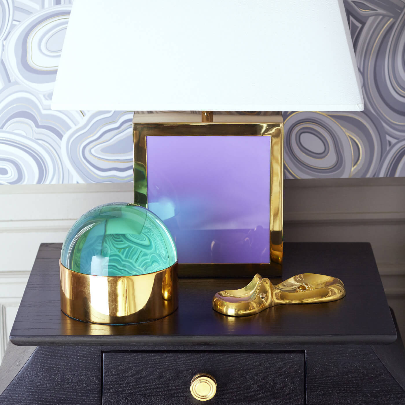 medium globo box green