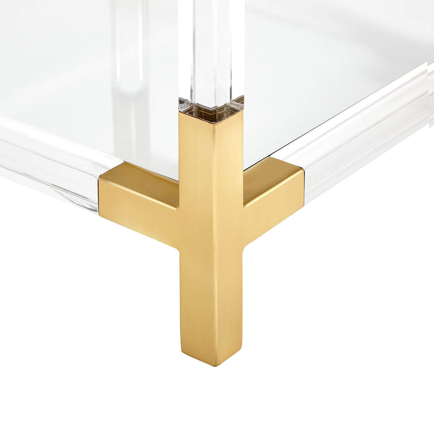 Jacques 2 Tier Accent Table - Brass