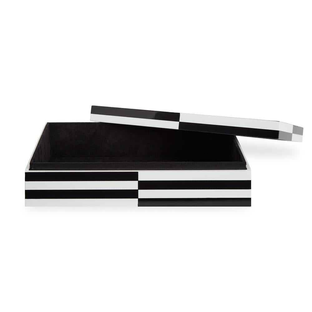 LARGE OP ART LACQUER BOX