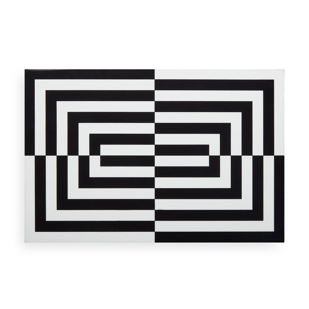 LARGE OP ART LACQUER BOX