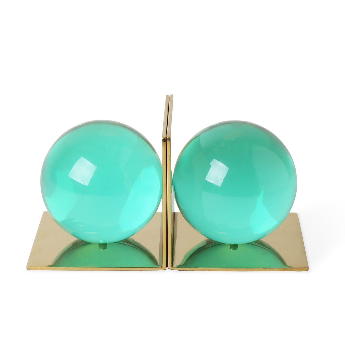 GLOBO BOOKEND SET - GREEN