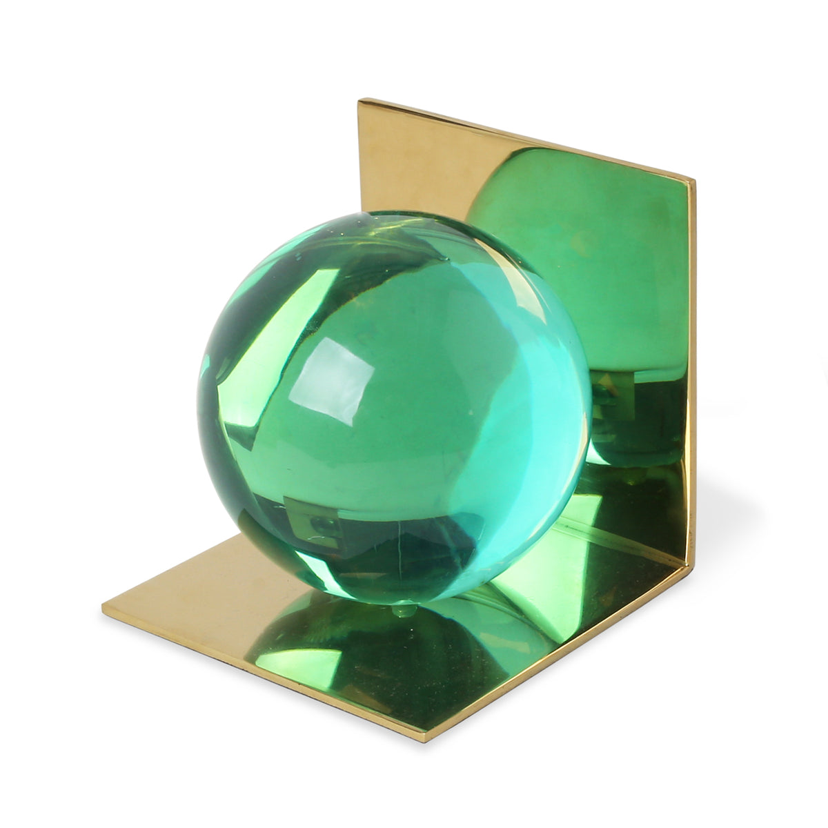 GLOBO BOOKEND SET - GREEN