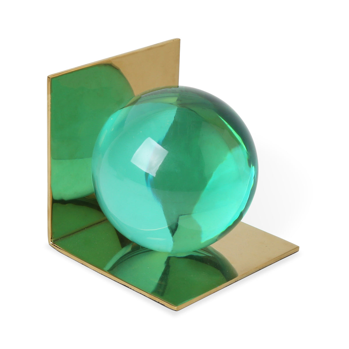 GLOBO BOOKEND SET - GREEN