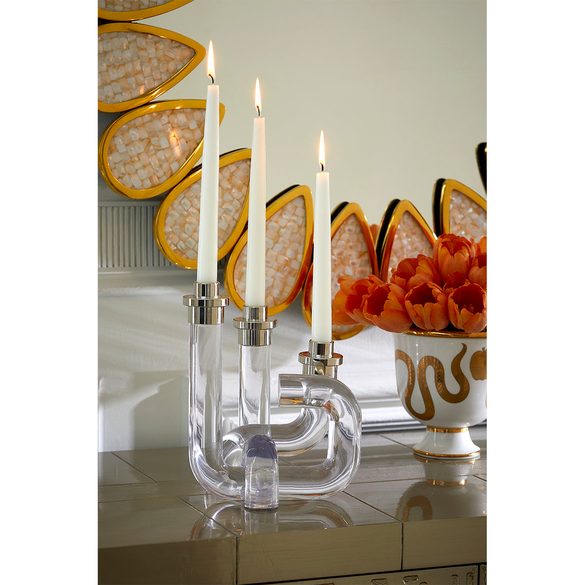 POMPIDOU ACRYLIC CANDLEHOLDER