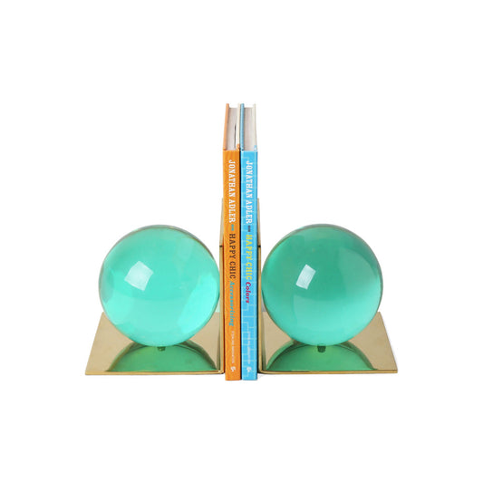 GLOBO BOOKEND SET - GREEN