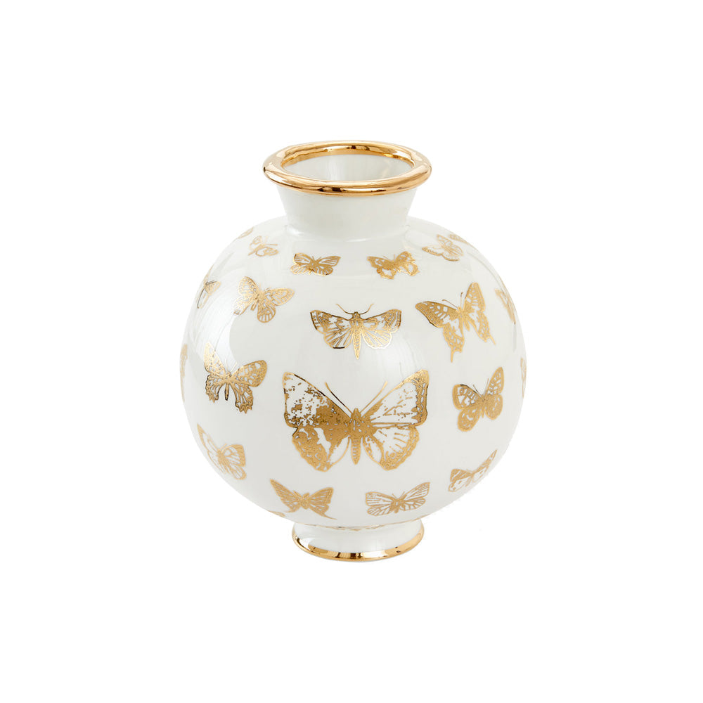 BOTANIST BUTTERFLY ROUND VASE