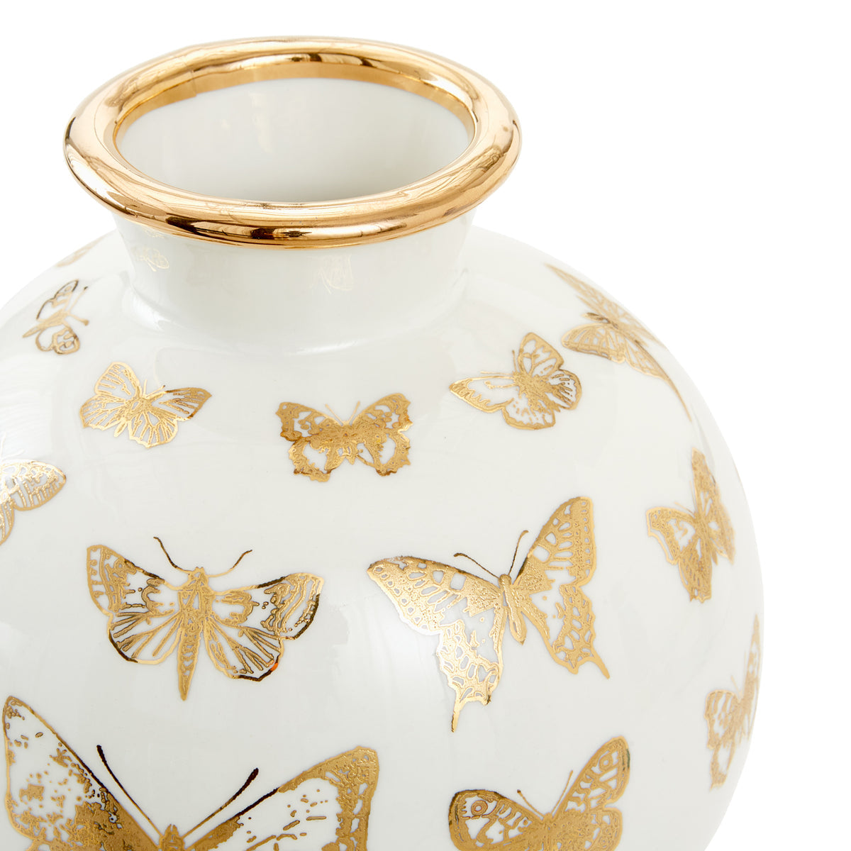 BOTANIST BUTTERFLY ROUND VASE